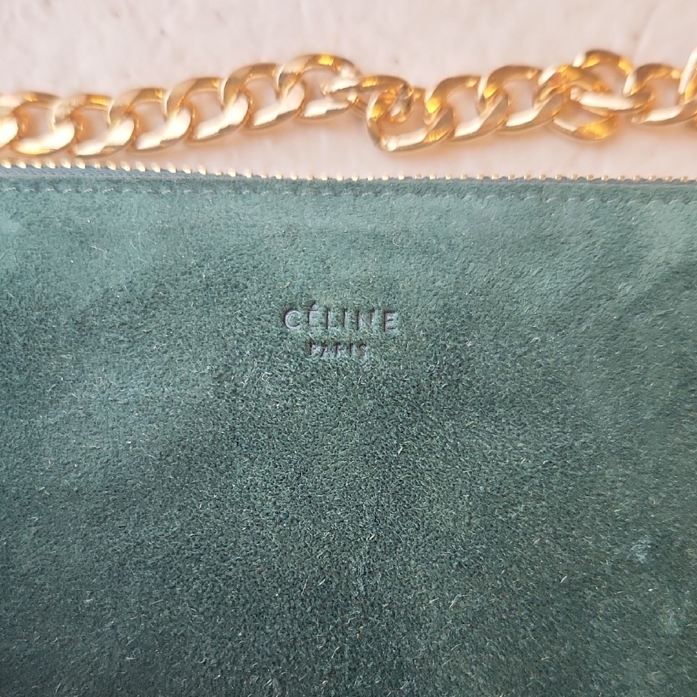 Authentic Celine Emerald Green Crossbody Bag - Picture 4 of 9